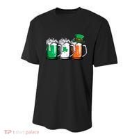 Irish Beer Ireland Flag St Patricks Day Leprechaun Youth Performance Sprint T-Shirt thumb 0