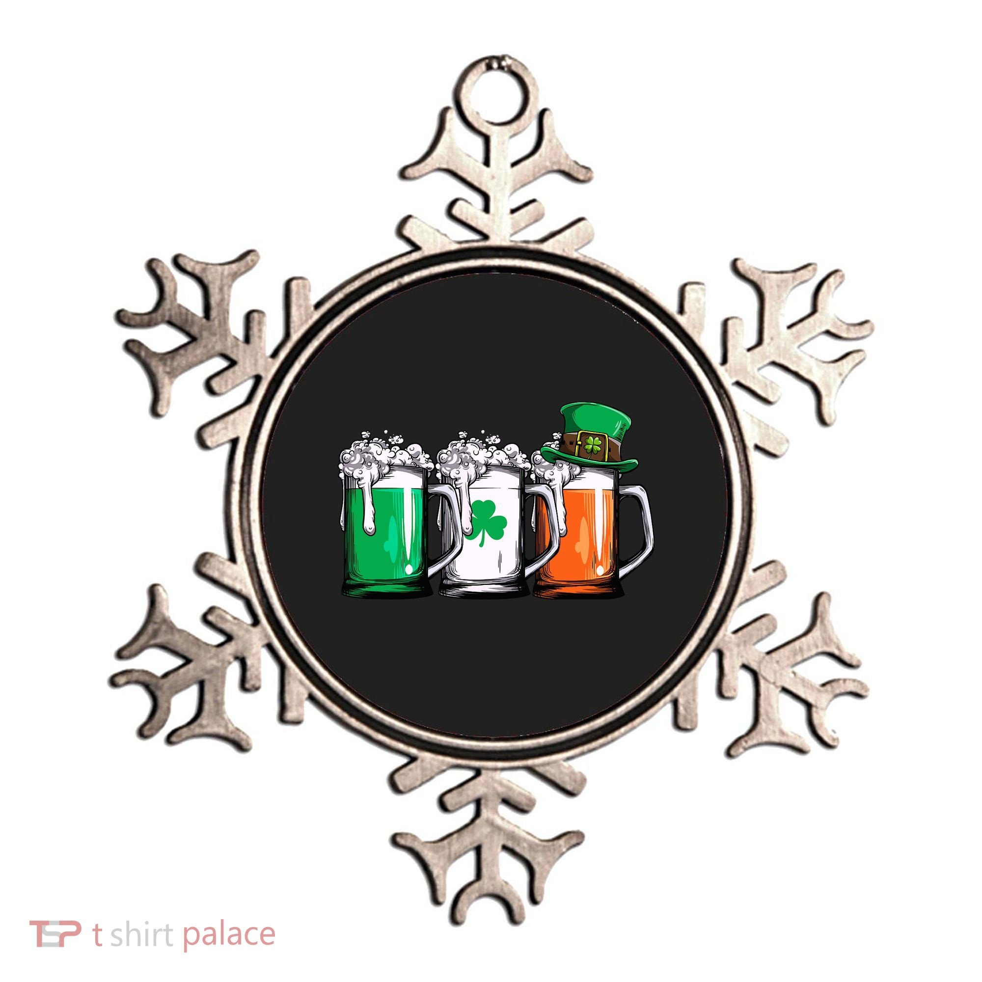 Irish Beer Ireland Flag St Patricks Day Leprechaun Ornament
