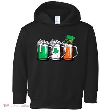 Irish Beer Ireland Flag St Patricks Day Leprechaun Toddler Hoodie