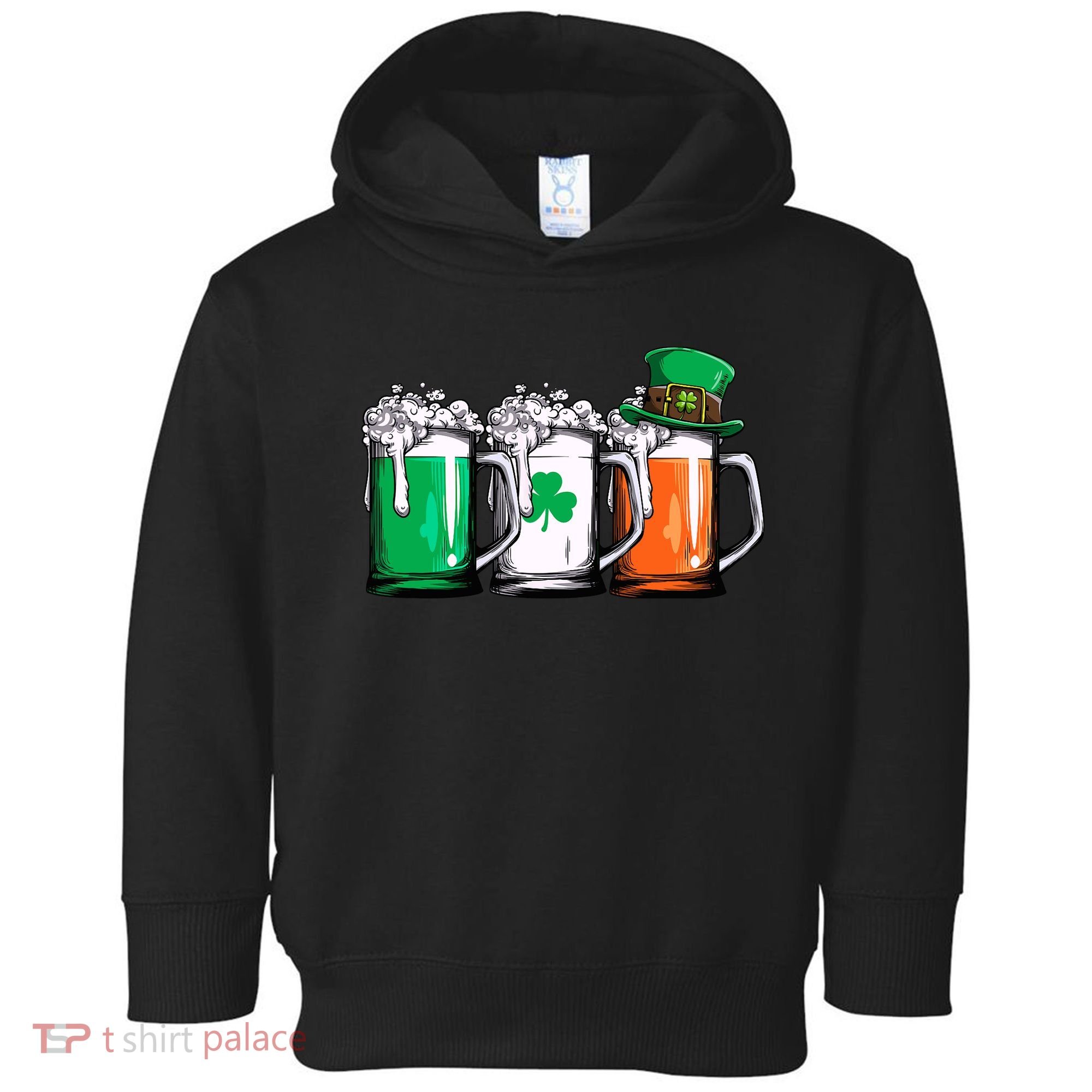 Irish Beer Ireland Flag St Patricks Day Leprechaun Toddler Hoodie