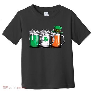 Irish Beer Ireland Flag St Patricks Day Leprechaun Toddler T-Shirt