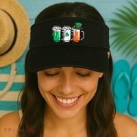 Irish Beer Ireland Flag St Patricks Day Leprechaun Visor thumb 2