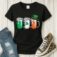 Irish Beer Ireland Flag St Patricks Day Leprechaun Women's T-Shirt thumb 3