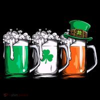 Irish Beer Ireland Flag St Patricks Day Leprechaun Kids Colorblock Raglan Jersey thumb 2