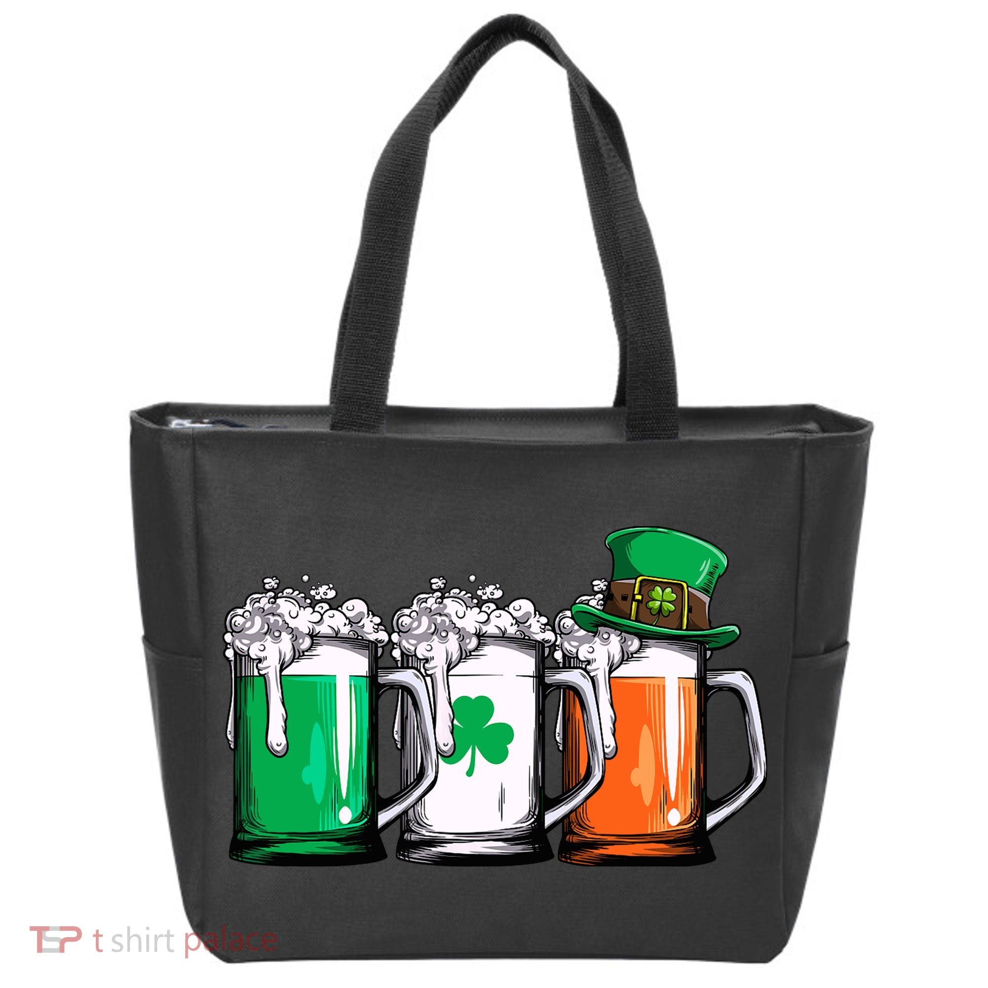 Irish Beer Ireland Flag St Patricks Day Leprechaun Tote Bag