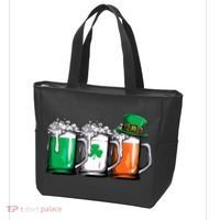 Irish Beer Ireland Flag St Patricks Day Leprechaun Tote Bag thumb 3