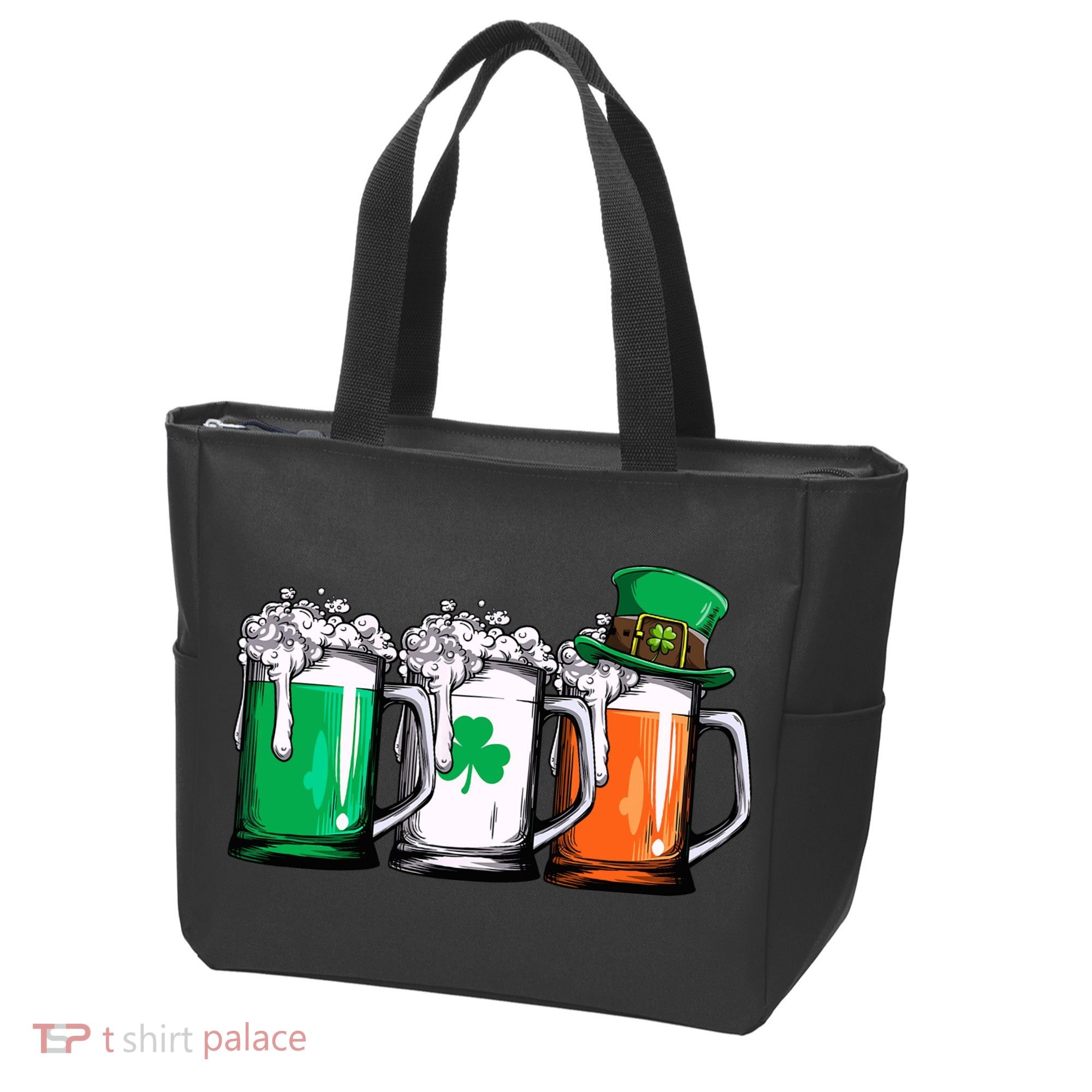Irish Beer Ireland Flag St Patricks Day Leprechaun Tote Bag