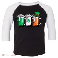 Irish Beer Ireland Flag St Patricks Day Leprechaun Toddler Fine Jersey T-Shirt thumb 0