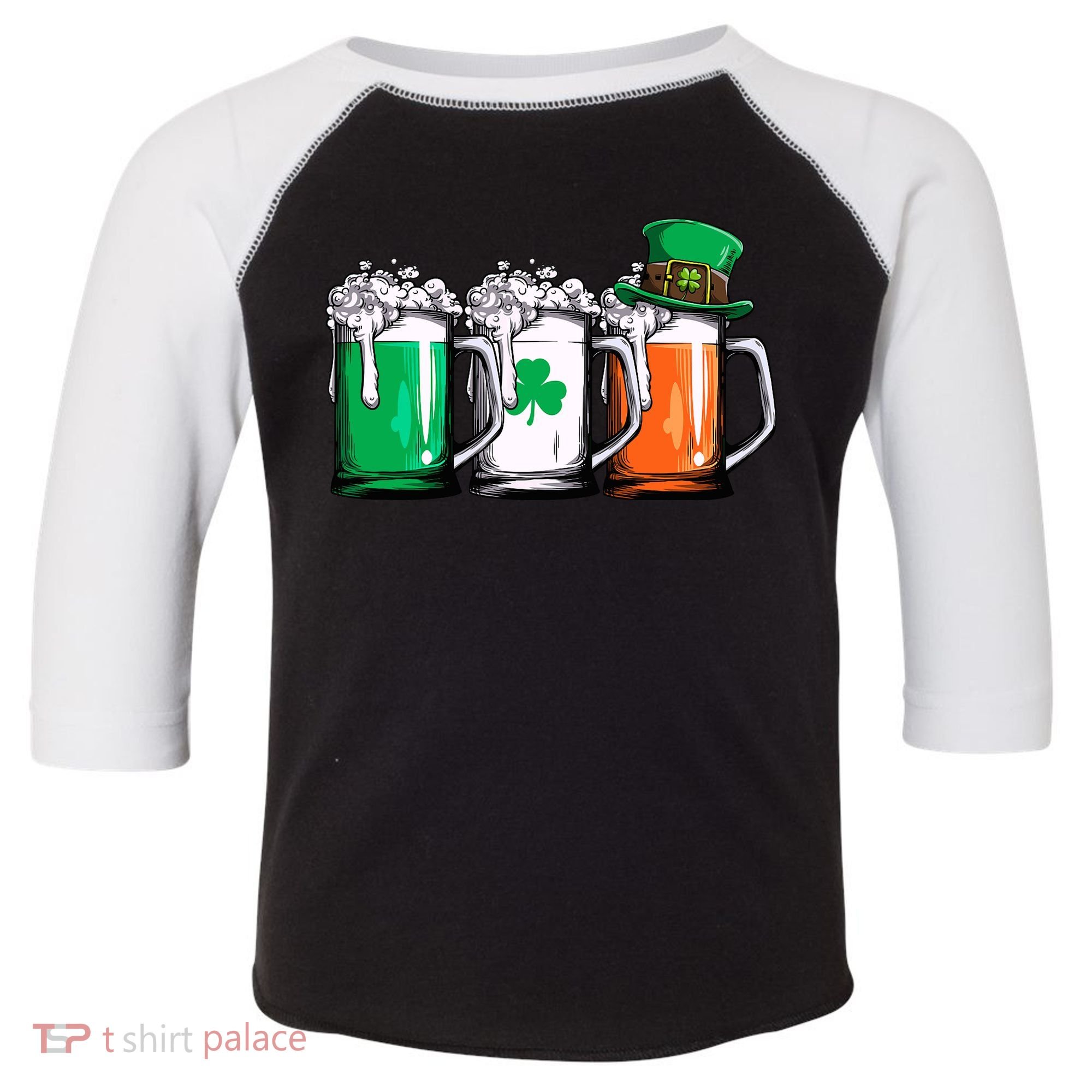 Irish Beer Ireland Flag St Patricks Day Leprechaun Toddler Fine Jersey T-Shirt