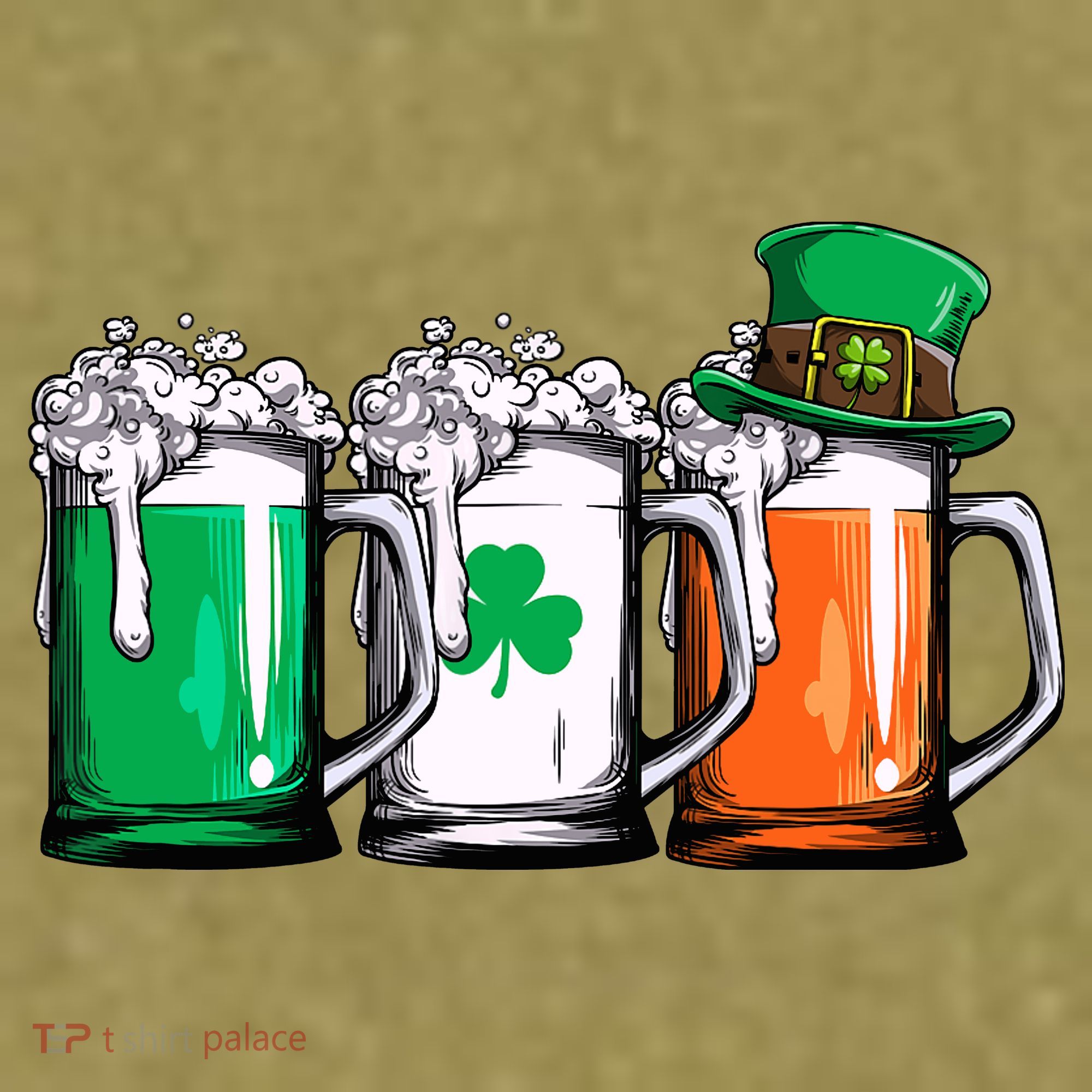 Irish Beer Ireland Flag St Patricks Day Leprechaun Garment-Dyed Women's Muscle Tee