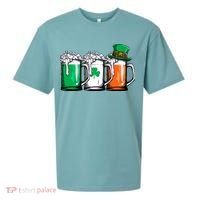 Irish Beer Ireland Flag St Patricks Day Leprechaun Sueded Cloud Jersey T-Shirt thumb 0