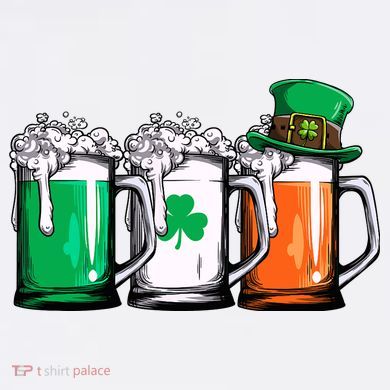 Irish Beer Ireland Flag St Patricks Day Leprechaun Garment-Dyed Sweatshirt
