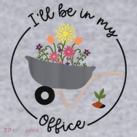I'll Be In My Office Garden Funny Distressed Gardening Women's Sweatshirt thumb 2