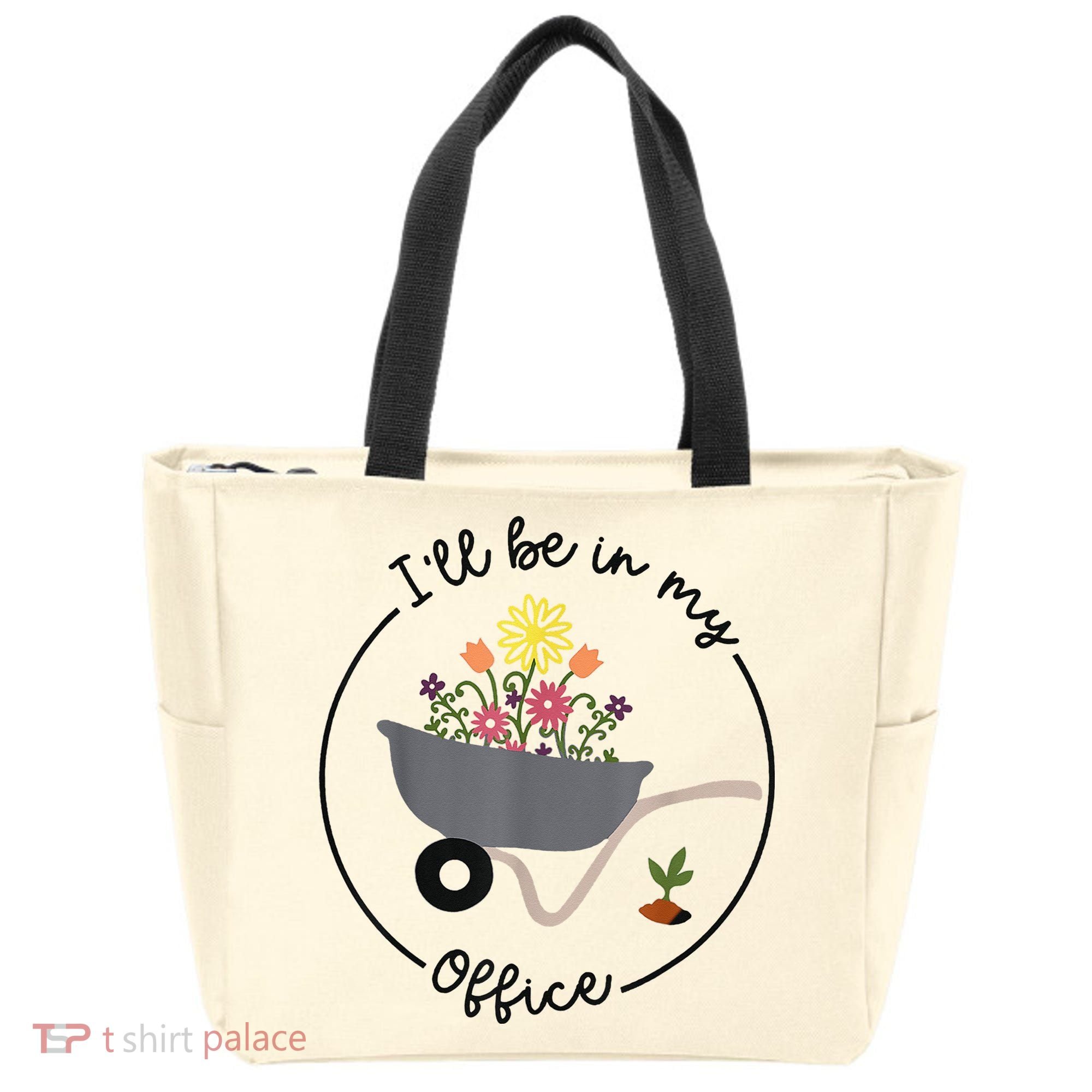 I'll Be In My Office Garden Funny Distressed Gardening Tote Bag