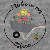 I'll Be In My Office Garden Funny Distressed Gardening Toddler Hoodie thumb 2