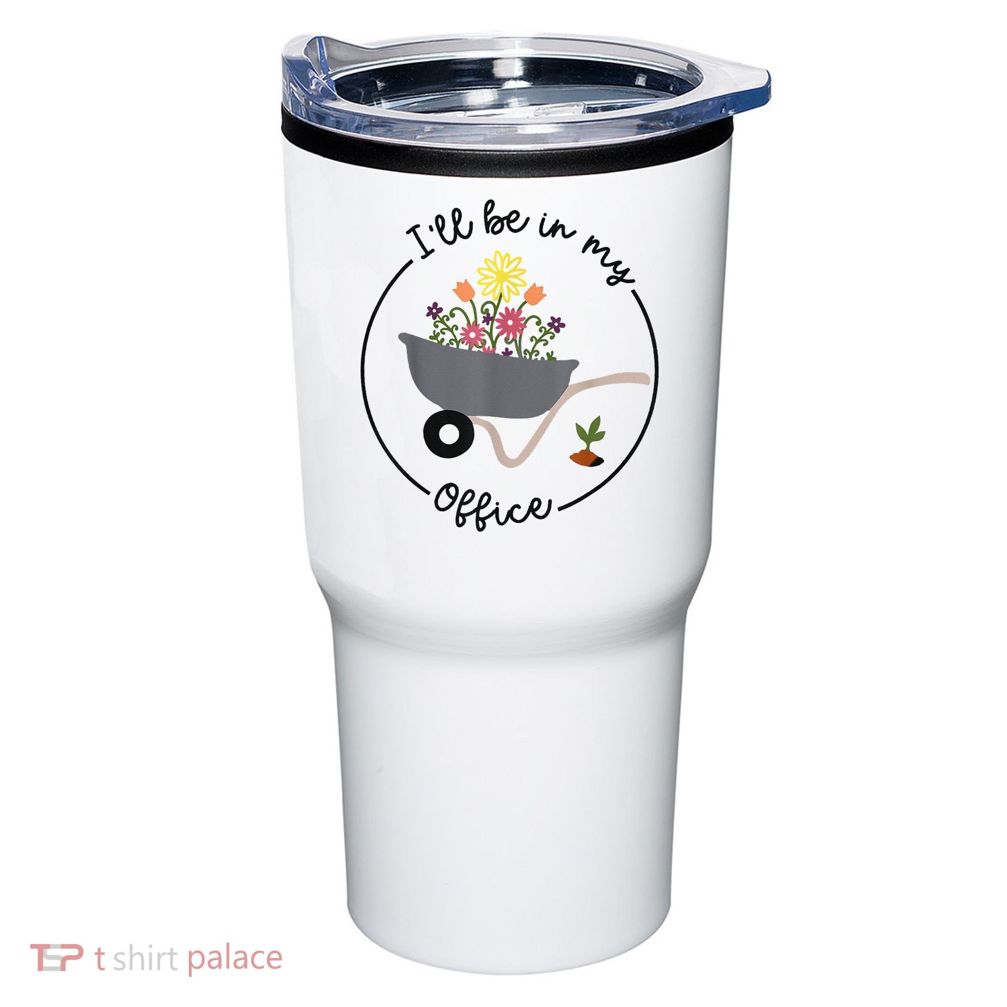 I'll Be In My Office Garden Funny Distressed Gardening Tumbler