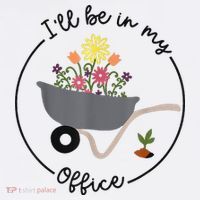 I'll Be In My Office Garden Funny Distressed Gardening Baby Bodysuit thumb 2