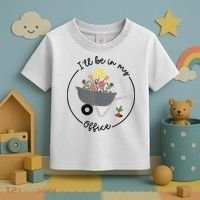 I'll Be In My Office Garden Funny Distressed Gardening Toddler T-Shirt thumb 3