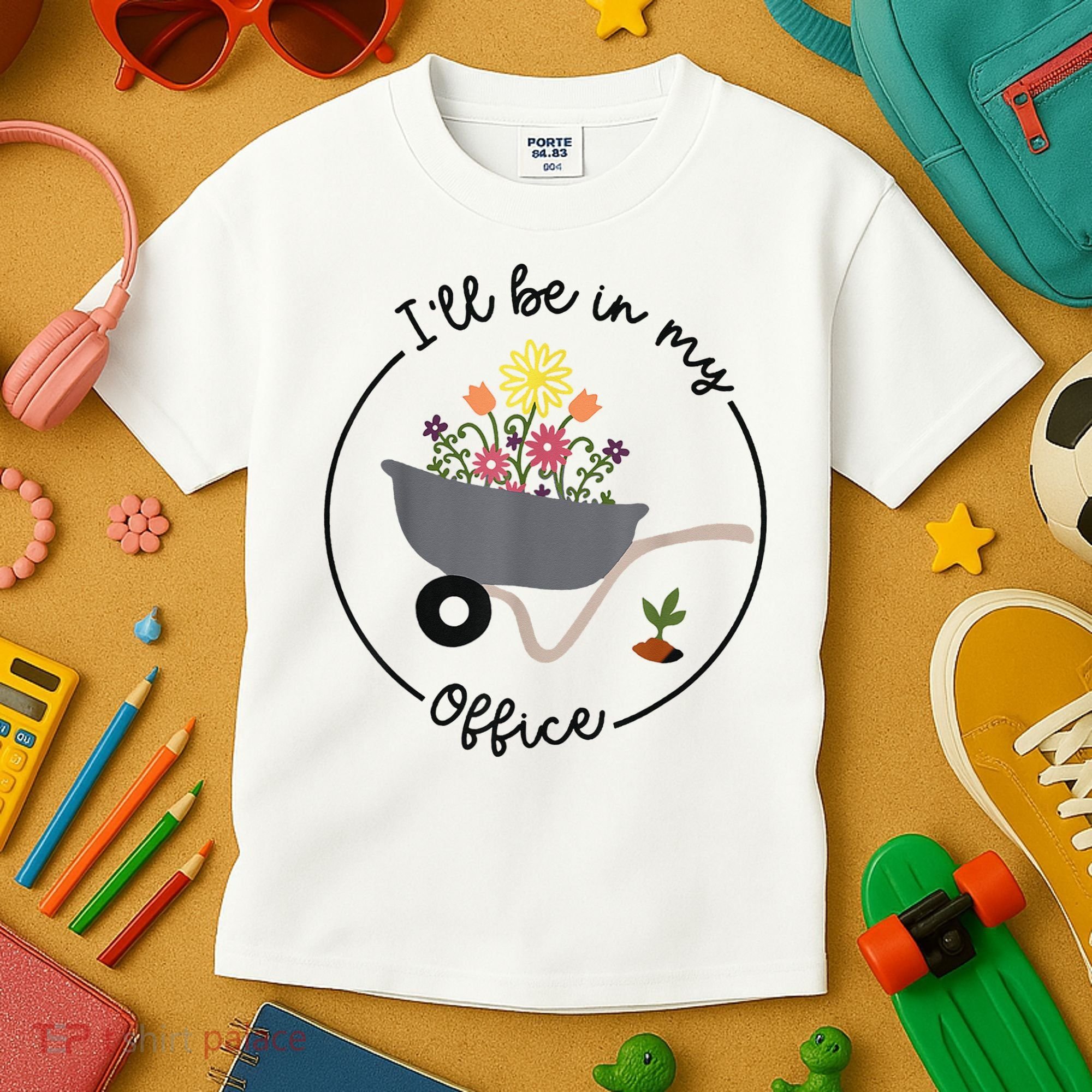 I'll Be In My Office Garden Funny Distressed Gardening Kids T-Shirt