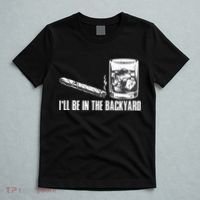 Ill Be In The Backyard Cigar & Whiskey Lover Funny T-Shirt thumb 5