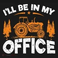 ILl Be In My Office Tractor Bucket Hat thumb 4