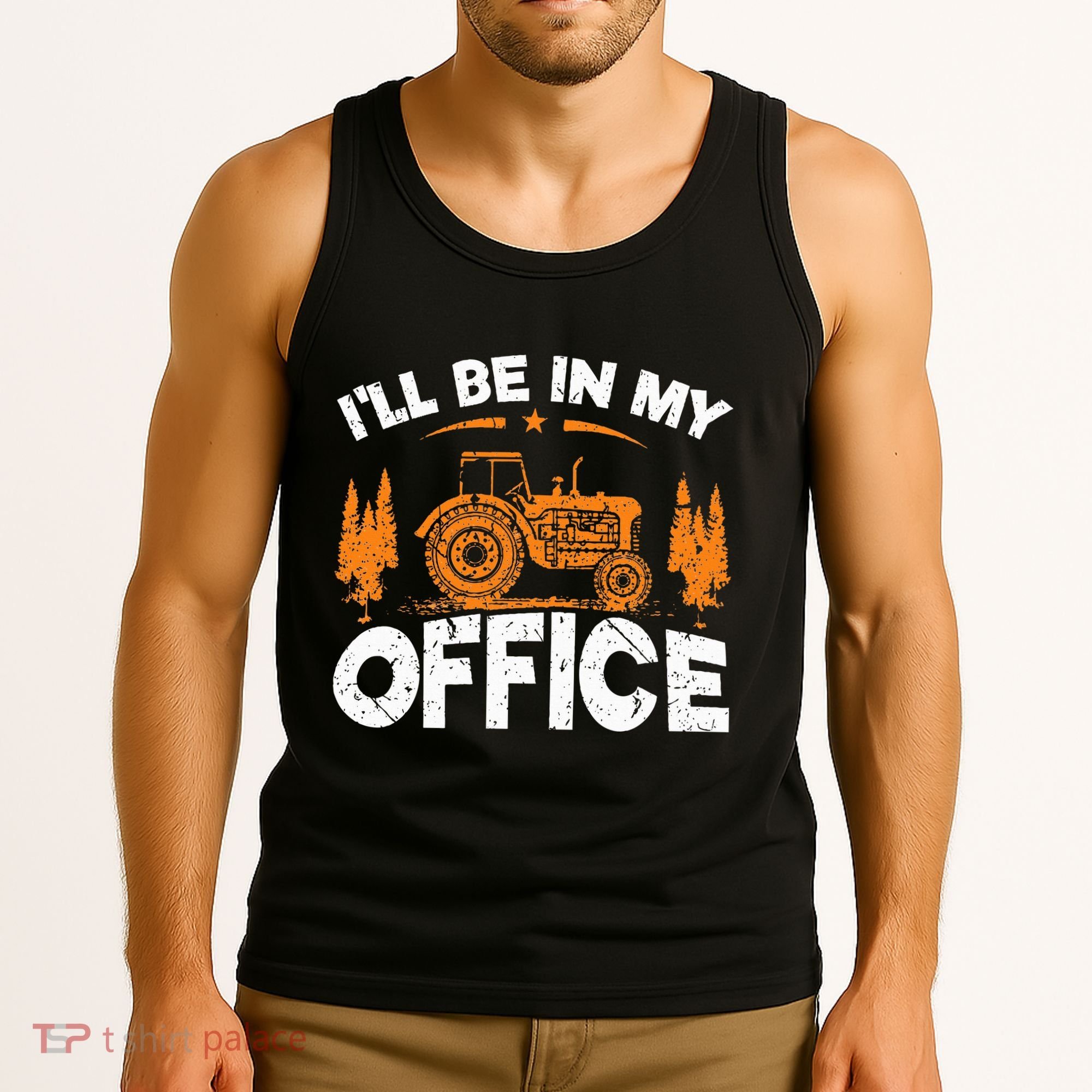 ILl Be In My Office Tractor Tank Top