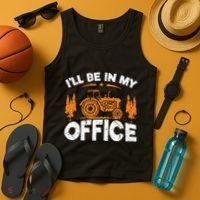 ILl Be In My Office Tractor Tank Top thumb 4