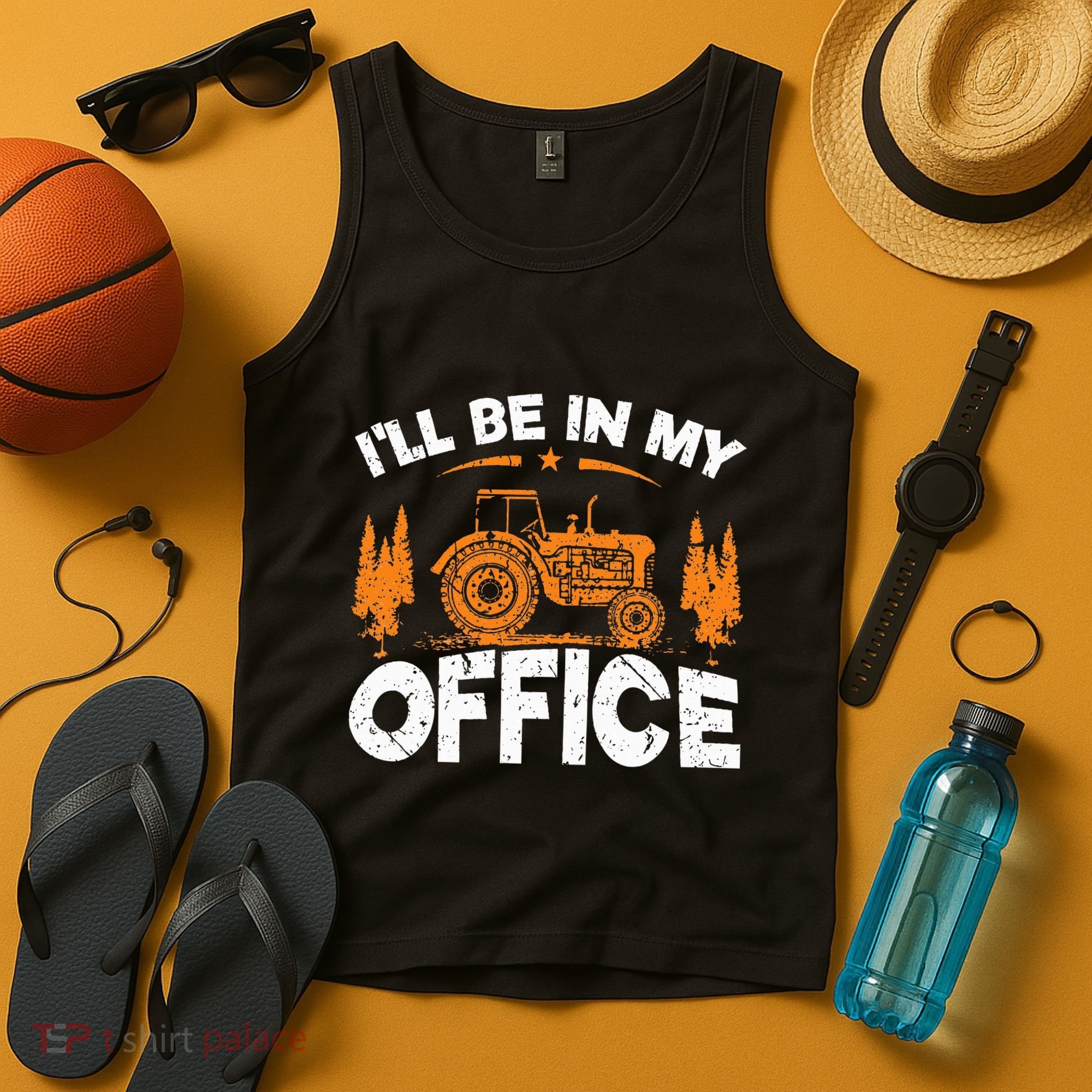 ILl Be In My Office Tractor Tank Top