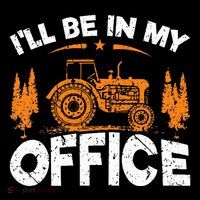 ILl Be In My Office Tractor Tank Top thumb 6