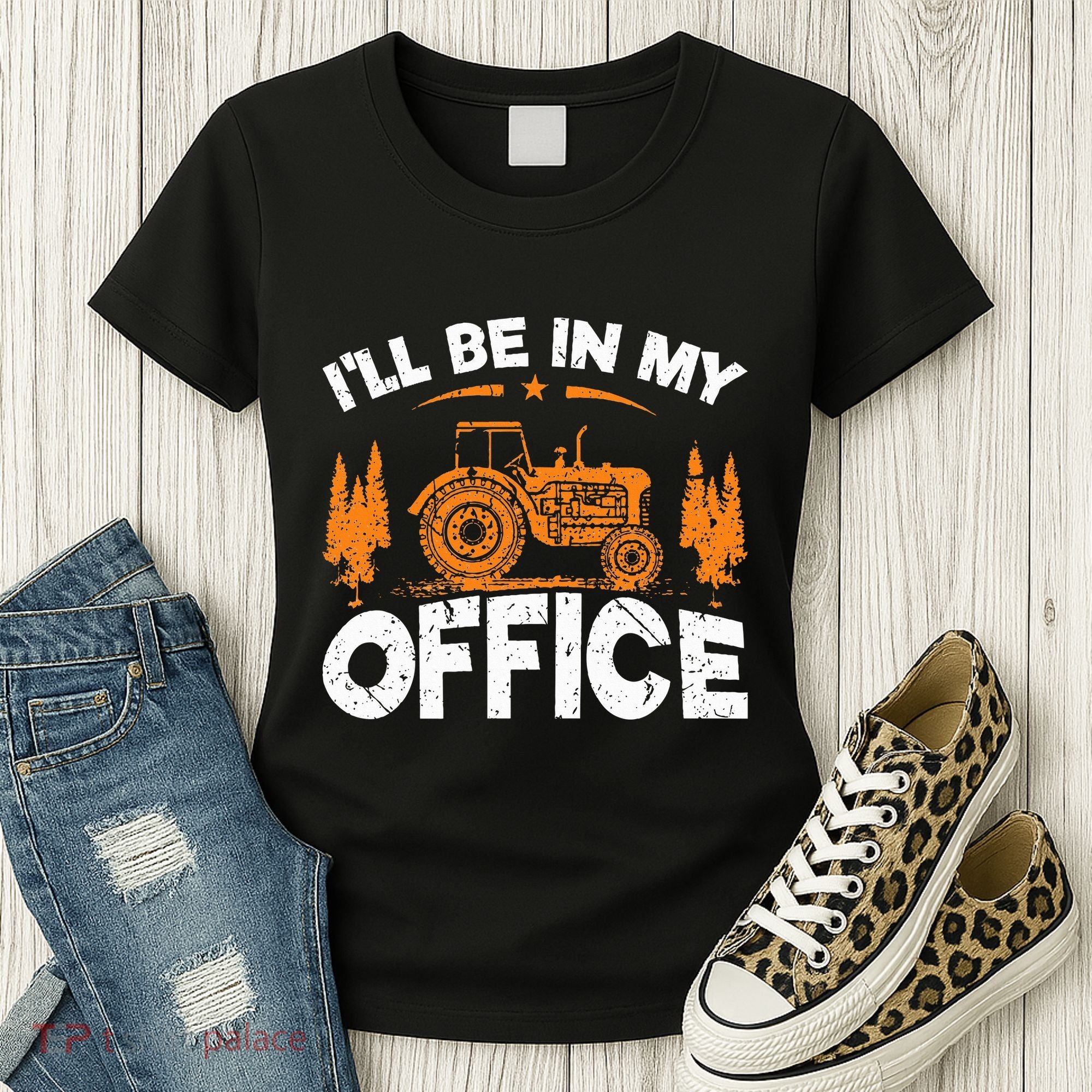 ILl Be In My Office Tractor Women's T-Shirt