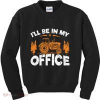 ILl Be In My Office Tractor Kids Sweatshirt thumb 0