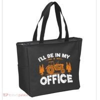 ILl Be In My Office Tractor Tote Bag thumb 2