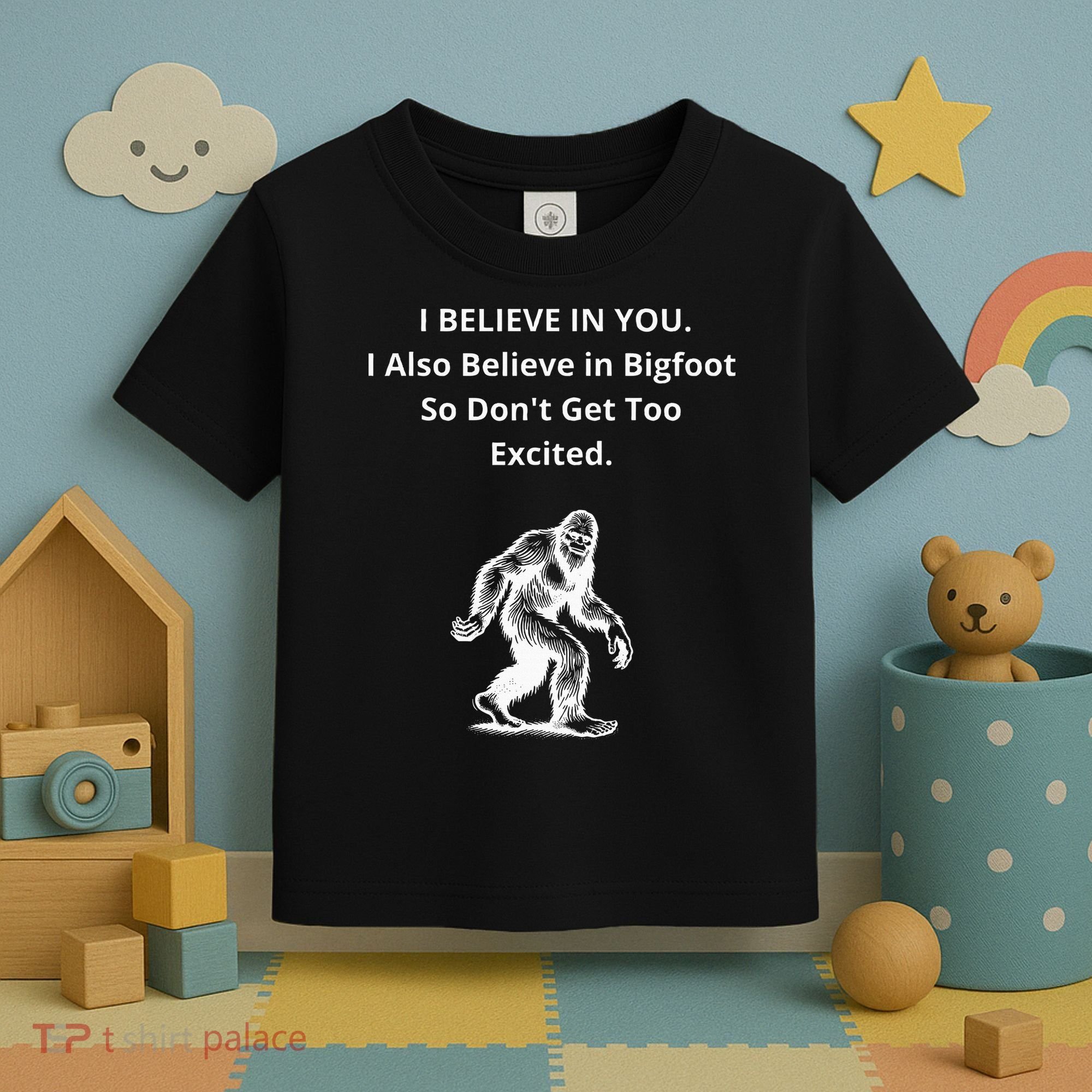 I Believe In You I Also Believe In Bigfoot Toddler T-Shirt