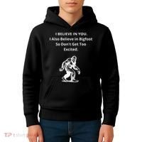 I Believe In You I Also Believe In Bigfoot Kids Hoodie thumb 4