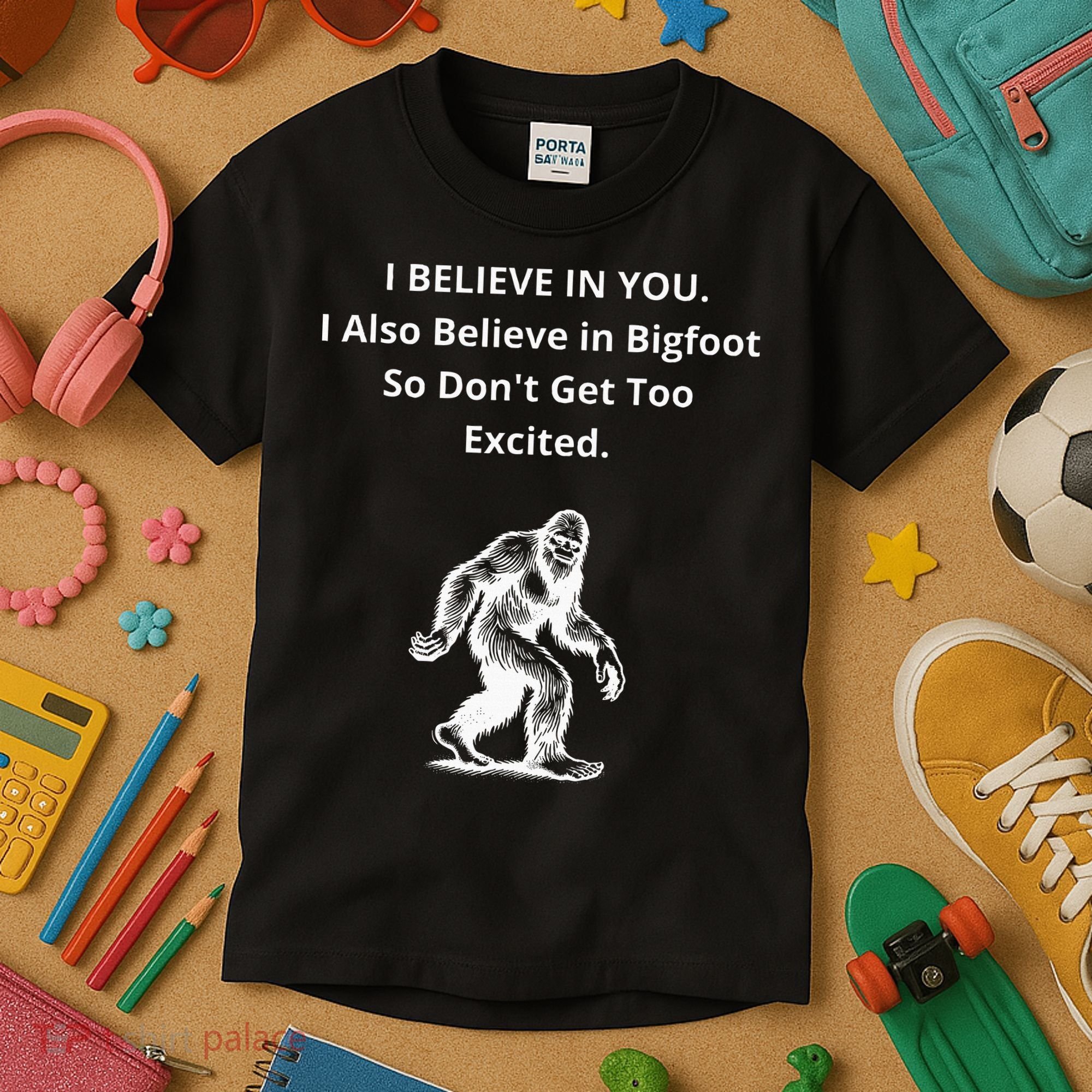 I Believe In You I Also Believe In Bigfoot Kids T-Shirt