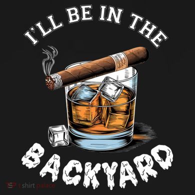 I’Ll Be In The Backyard Bourbon Whiskey Stogie Bourbon Lovers Cooling Performance Long Sleeve Crew