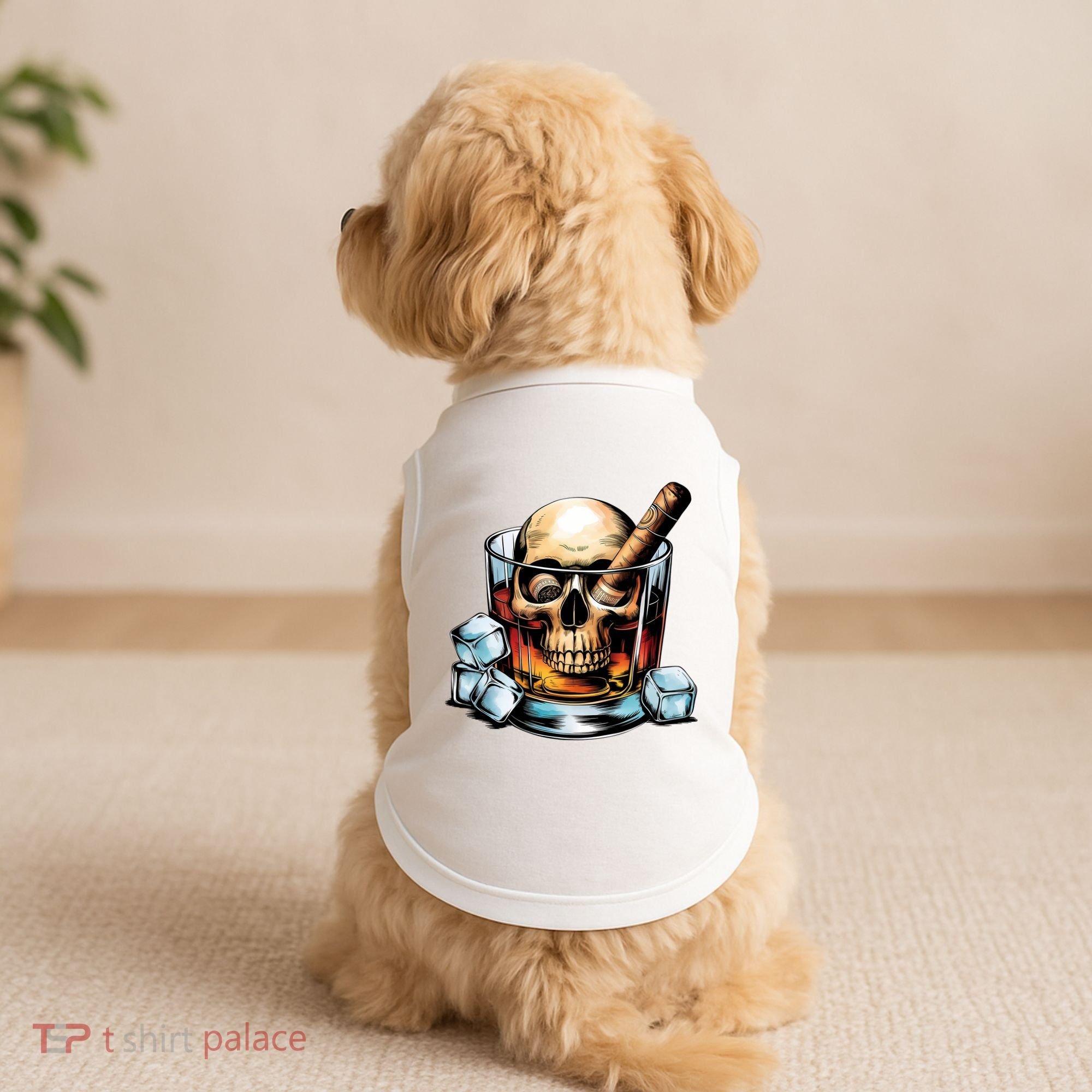 I’Ll Be In The Backyard Bourbon Whiskey Stogie Bourbon Lovers Sarcastic Doggie Tank