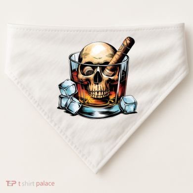 I’Ll Be In The Backyard Bourbon Whiskey Stogie Bourbon Lovers Sarcastic USA-Made Doggie Bandana