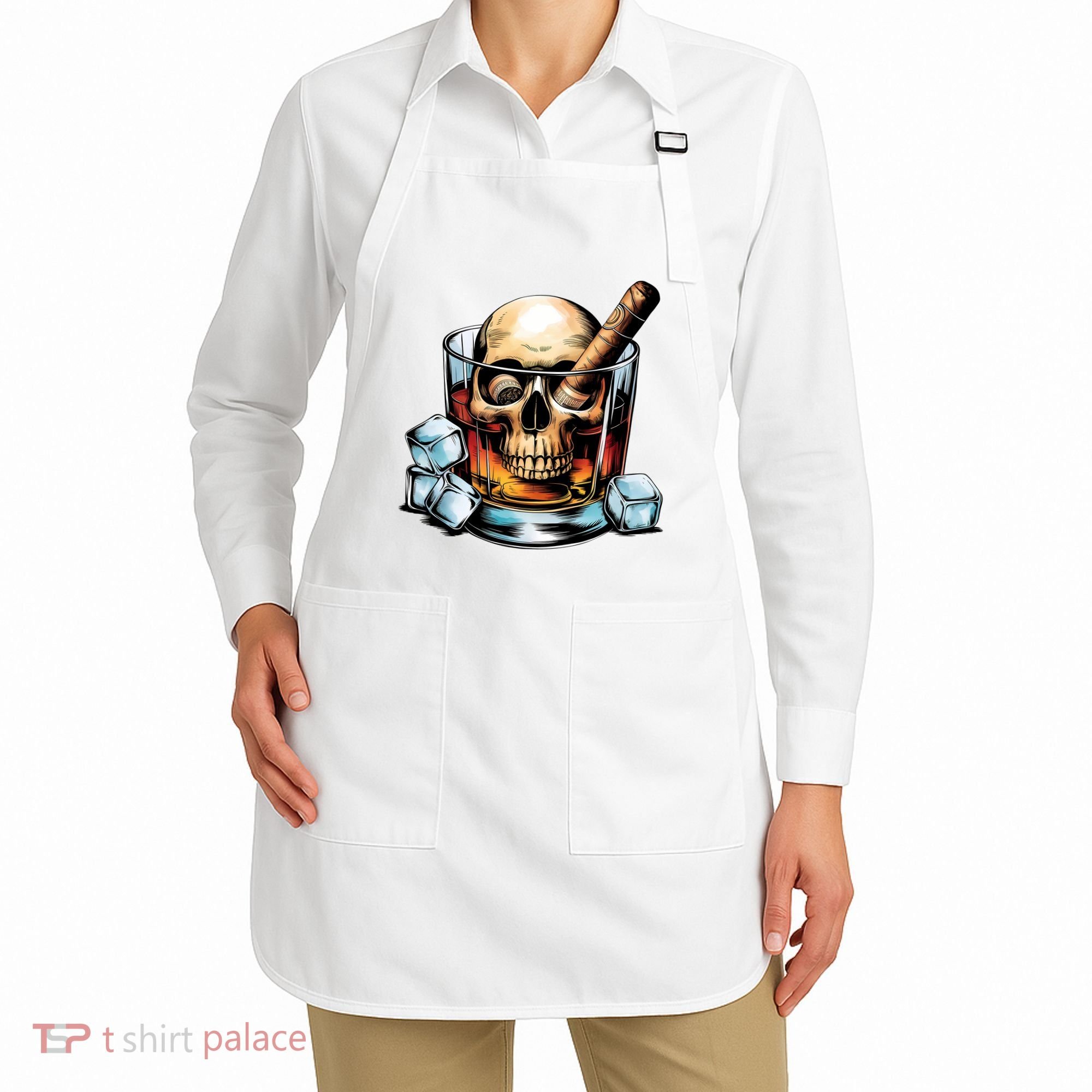 I’Ll Be In The Backyard Bourbon Whiskey Stogie Bourbon Lovers Sarcastic Apron