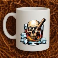 I’Ll Be In The Backyard Bourbon Whiskey Stogie Bourbon Lovers Sarcastic Coffee Mug thumb 2