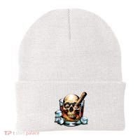 I’Ll Be In The Backyard Bourbon Whiskey Stogie Bourbon Lovers Sarcastic Beanie thumb 0