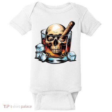 I’Ll Be In The Backyard Bourbon Whiskey Stogie Bourbon Lovers Sarcastic Baby Bodysuit