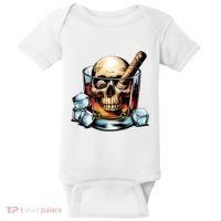 I’Ll Be In The Backyard Bourbon Whiskey Stogie Bourbon Lovers Sarcastic Baby Bodysuit thumb 0