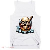 I’Ll Be In The Backyard Bourbon Whiskey Stogie Bourbon Lovers Sarcastic Tank Top thumb 0