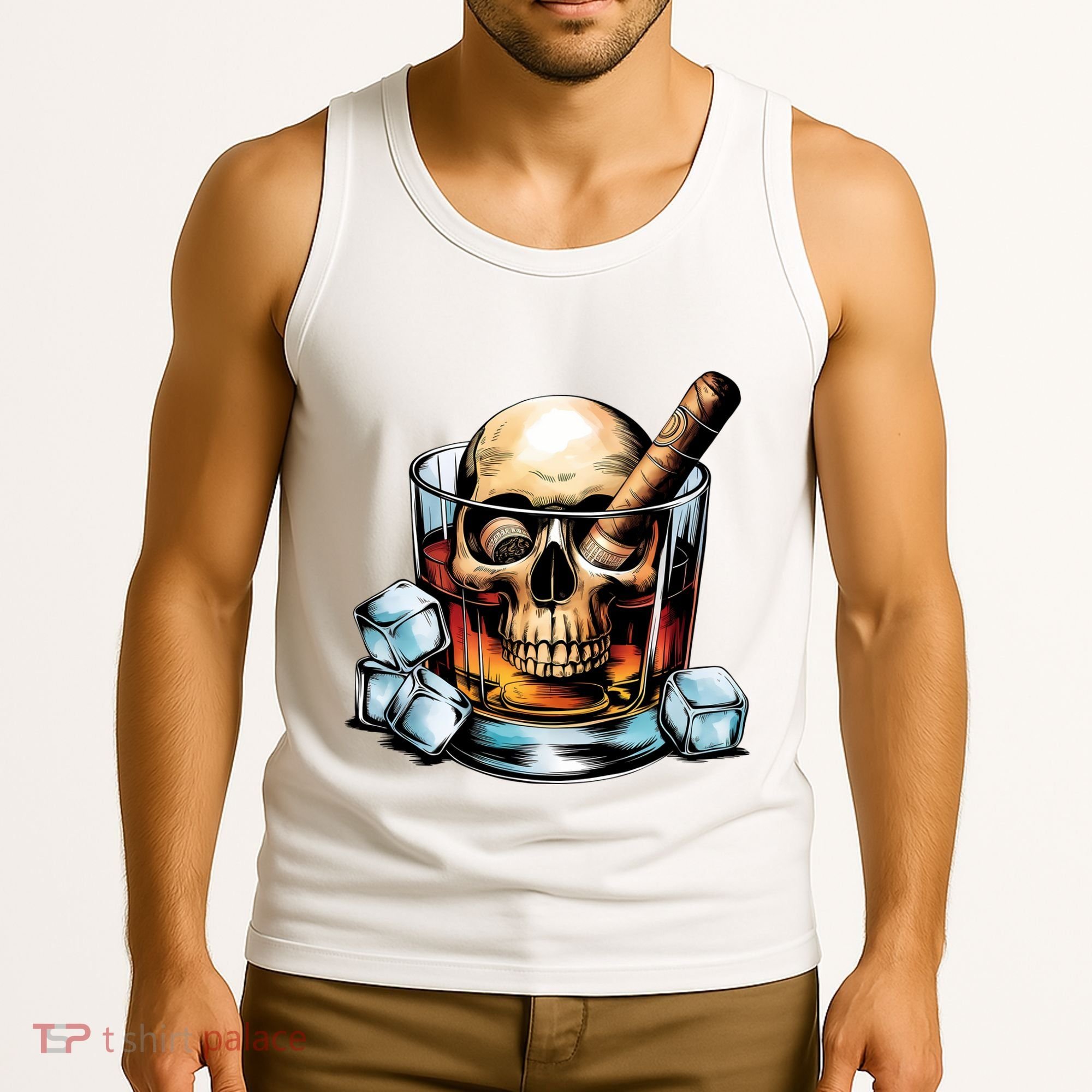 I’Ll Be In The Backyard Bourbon Whiskey Stogie Bourbon Lovers Sarcastic Tank Top