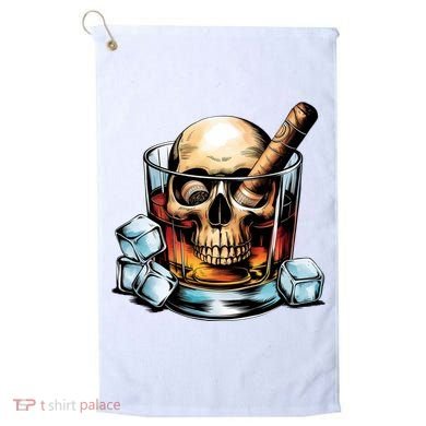I’Ll Be In The Backyard Bourbon Whiskey Stogie Bourbon Lovers Sarcastic Golf Towel