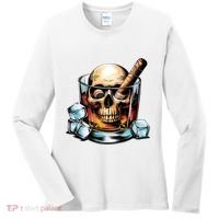 I’Ll Be In The Backyard Bourbon Whiskey Stogie Bourbon Lovers Sarcastic Women's Long Sleeve Shirt thumb 0