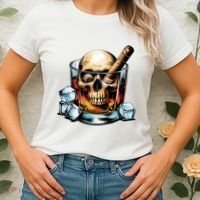 I’Ll Be In The Backyard Bourbon Whiskey Stogie Bourbon Lovers Sarcastic Women's T-Shirt thumb 2