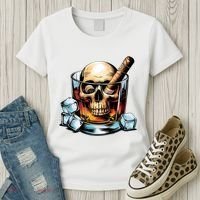 I’Ll Be In The Backyard Bourbon Whiskey Stogie Bourbon Lovers Sarcastic Women's T-Shirt thumb 3