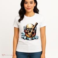 I’Ll Be In The Backyard Bourbon Whiskey Stogie Bourbon Lovers Sarcastic Women's T-Shirt thumb 4